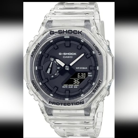 G-Shock Other - NEW Casio G-Shock GA2100SKE-7ACR SKELETON Analog Digital Transparent Band Watch